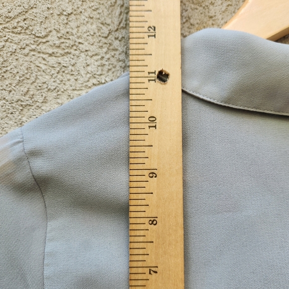 Soft Surroundings Ibiza Maxi Shirt Dress Women's Extra Small Blue Embroidered - Picture 13 of 15